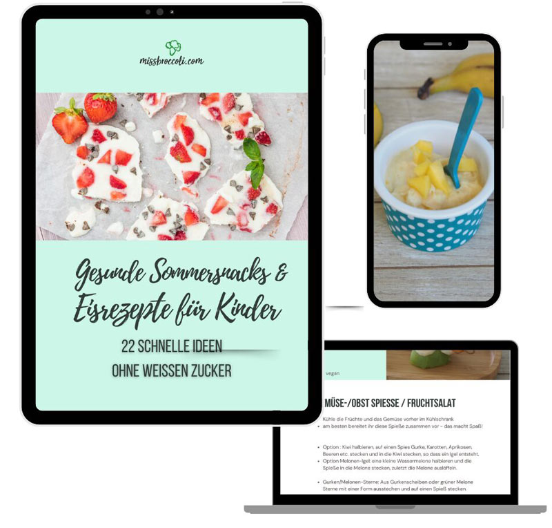 Sommer- und Eis-Rezepte ohne Zucker